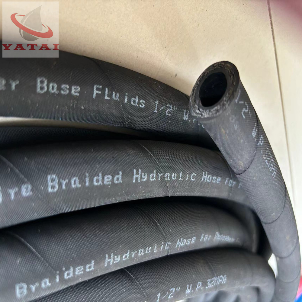 Wire Braided Hydraulic Hose For Phosphate Ester Bsae Fulids 