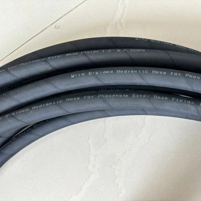 Wire Sprial Hydraulic Hose For Phosphate Ester Base Fluids 